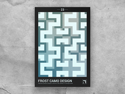Geometric shape poster 23 abstract blue camo color craft creative market design digital flat frost frost camo illustration paper pattern poster shape shapes snow snow camo wallpaper