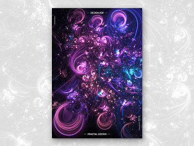 Fractal Poster Design Poster #30 A abstract abstract background abstract colors abstract design poster space swirl swirly