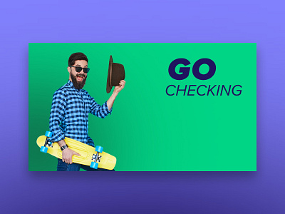 Go Checking - Visual brand design bright bright color checking credit union go identity design key art logo visual