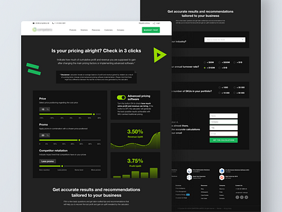 Profit calculator page