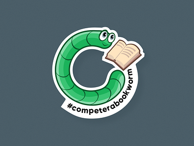 Bookworm — sticker for book club