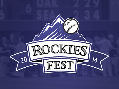 Rockies Fest baseball colorado colorado rockies design logo purple rockies sports