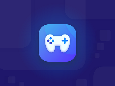 App Icon 100dayui appicon blue dailyui day005 games gaming gradient icon icon joy stick launcher icon trending ui