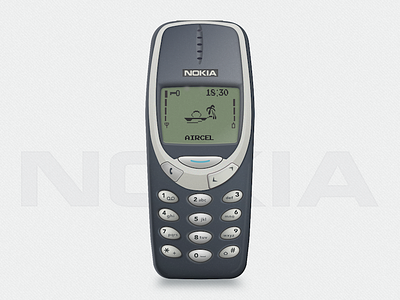 Nokia 3310 Product Design 3310 free free resource graphic design illustration nokia product product design realistic realistic design sketch resource