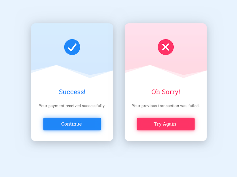 Flash Message by Sathish on Dribbble