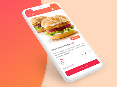 E Commerce Shop cart dailyui detail ecommerce foodorder iphone app iphoneui offer page purchase shopping uitrend
