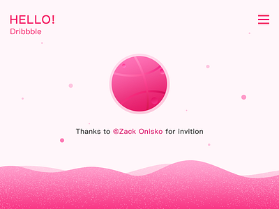 Hello    Dribbble！