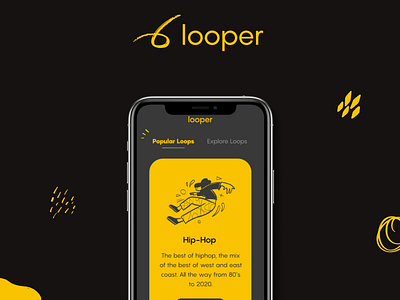 Looper android app app design app ui appdesign design ios kotlin music musicapp react react native ui ui design ui ux uidesign uiux ux