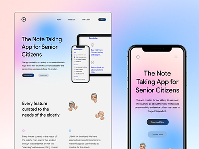 Note Taking App for Senior Citizens