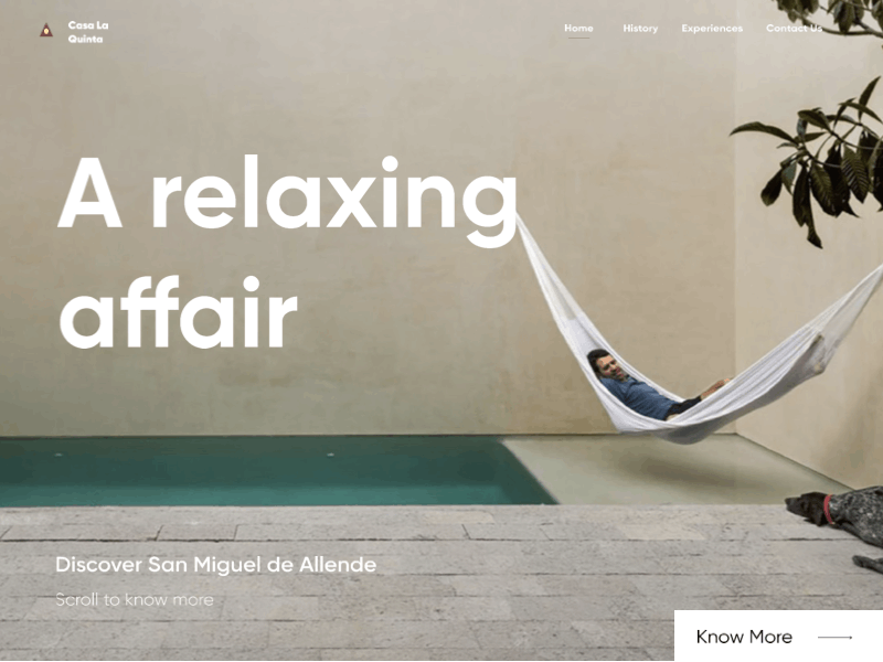 Relaxing Affair animated animation branding design principle typography ui ui ux ux web design web designer webdesign website