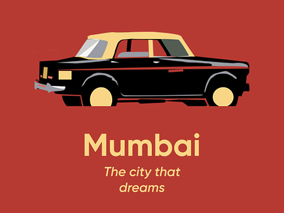 Mumbai - The City that Dreams brand design brand identity branding design dribble challenge minimal mumbai sticker typography ui ux