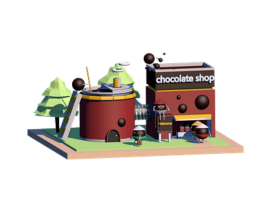 巧克力商店 illustration