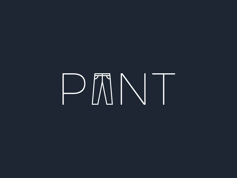 Pant word mark by Sanjid Ahmed on Dribbble