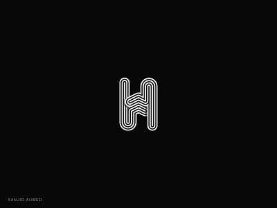 H Mark v2 clean concept letter mark logo logo type modern typography word logo