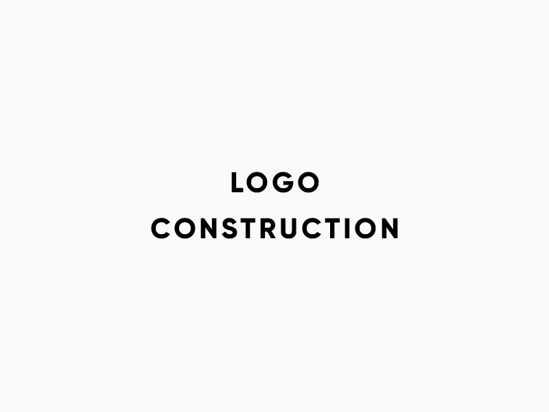 Logo Construction clean concept graphics logo modern typography ui word logo wordmark