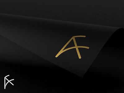AF mark clean concept letter logo mark modern monogram typography