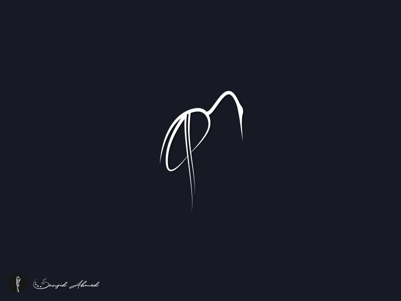 Egret Bangla Typography calligraphy lettering conceptual clean typography bok word logo concept logo wordmark egret