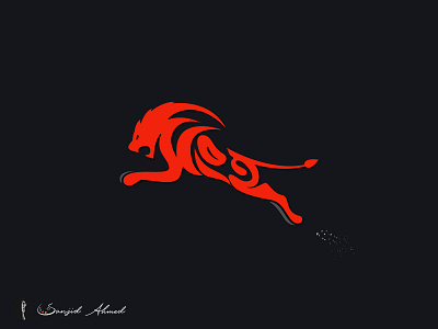 Lion Bangla Typography mark