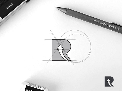 Rising Logo clean concept conceptual logo logo mark logo type modern wordmark
