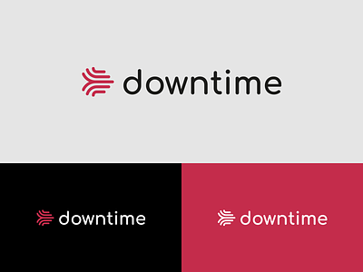 Downtime brand corporate branding logo logotype visual identity