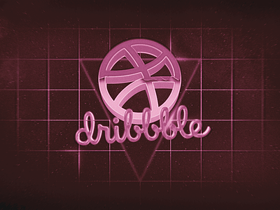 Retro Dribbble 3d after effects dribbble logo photoshop project retro