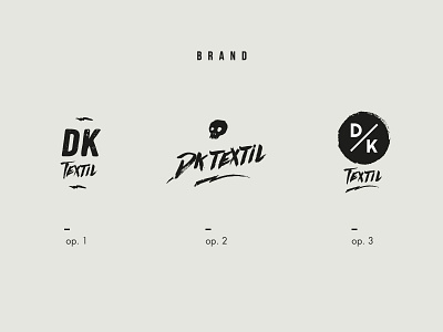Dk Textil - Brand options brand branding diseño gráfico graphic design logo marca