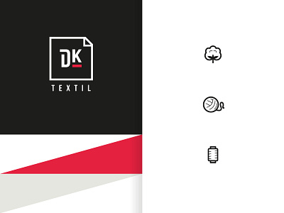 Dk Textil Brand brand branding diseño gráfico flat graphic design indumentaria logo logotipo marca