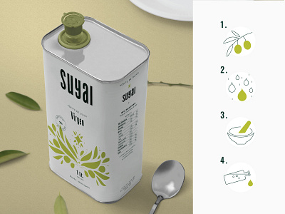 Olive oil pack design