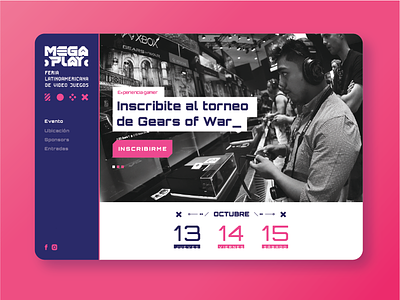 Megaplay - Latin American videogame fair web design