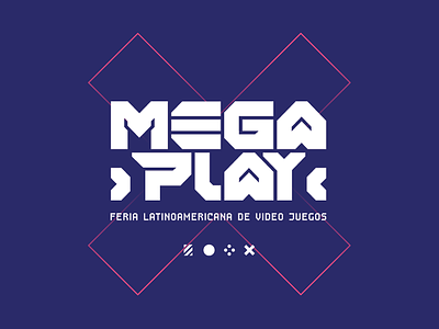 Megaplay - Latin American videogame fair - brand design arcade brand branding design diseño de logotipo diseño gráfico evento efímero games graphic design logo marca typography uba vector videogames videojuegos