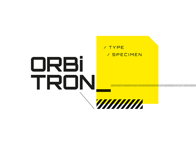 Orbitron Type Specimen design diseño gráfico editorial design graphic design morfología morphology tipografía type type design type specimen typography uba