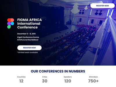 Event Landing Page design event figma landing page nigeria