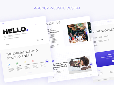 Agency Website Template africa design figma landing page nigeria