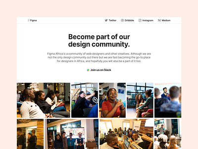 The Figma Africa website africa community design design education education figma landing page nigeria