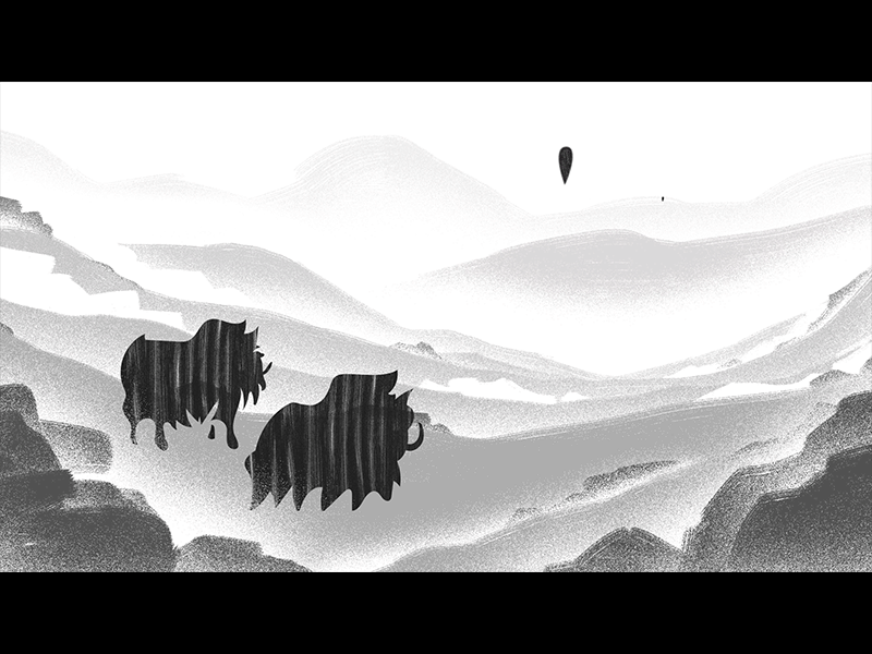 Arctic tale arctic black and white motion motion graphic tale