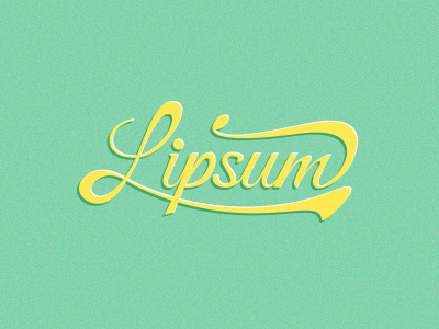 Lipsum flat handwriting ipsum logotype lorem script typography vintage
