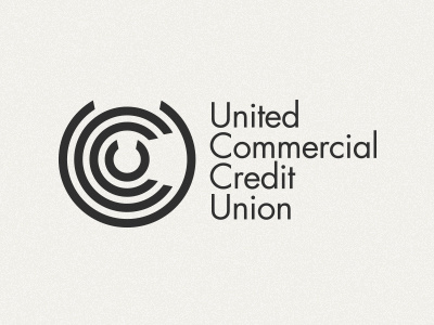 UCCU Logo black brand corporate flat identity logo mono solid type