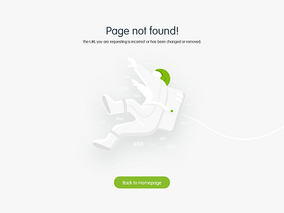 404 404 error flat illustration message minimalistic shadow space ui web