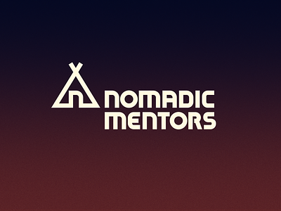 Nomadic Mentors V1 branding global guidance international logo mentorship minimal network nomad