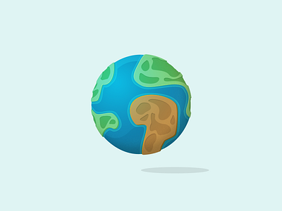 Just Earth animation circle eart illustration land move sphere vector world