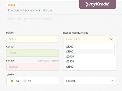 Ui Library V1 corporate credit elements finance gui interface library radio button style ui