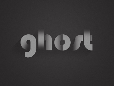 Ghost Type dark display halloween letters logo logotype noir spooky type typography