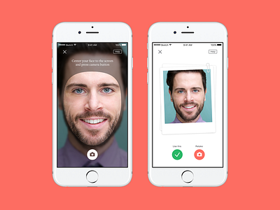 Face Recognition app face ios iphone6 mobile scan ui