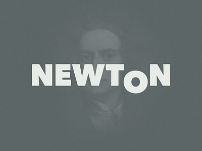 Newton gravity history innovation logo newton science typoghraphy