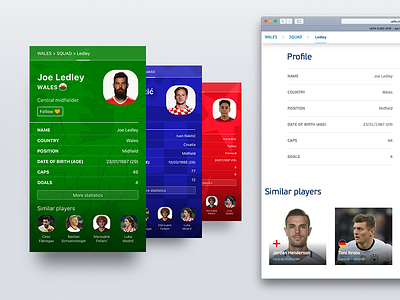 uefa.com Player Cards app card euro ios mobile player sketch soccer sports tag tournament ui