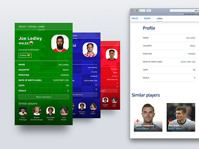 uefa.com Player Cards