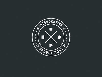 Interocktive Productions 1 black brand display guide logo logotype minimalistic monochrome sign solid typography