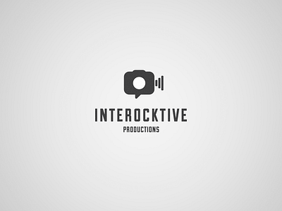 Interocktive Productions 2 black brand display guide logo logotype minimalistic monochrome sign solid typography