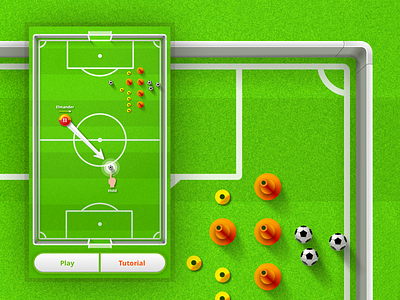 Touch Soccer App android app appstore game green ios native play soccer touch ui