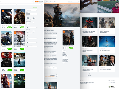 Voidu Redesign-Page Layouts bootstrap buy ecommerce gaming landing mobile pc responsive sketch ui